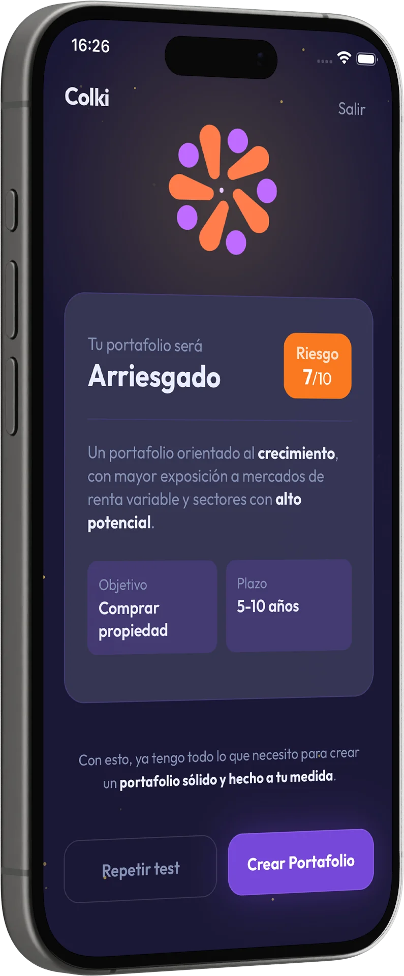 Colki app — tu asistente de inversión personal